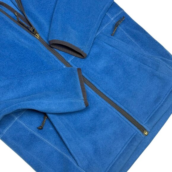 LL.Bean Kids' Mountain Classic Fleece Hoodie – Blue, Size L (14-16) – Like New - Picture 7 of 10